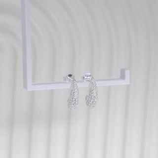 Brinco Gota Shine Prata