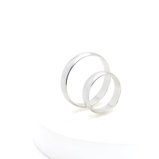 Aliança Prata 4,5mm Lisa