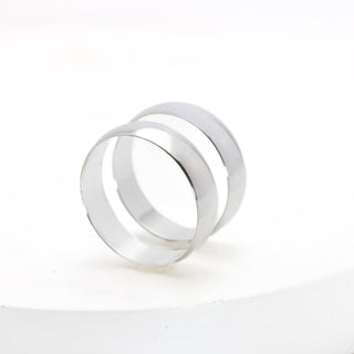 Aliança Prata Lisa