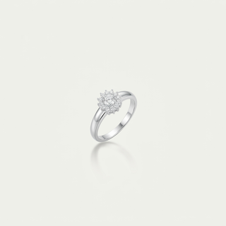 Anel Cristal em prata com zircônias - foto principal
