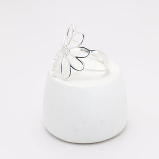 Anel Prata Flor