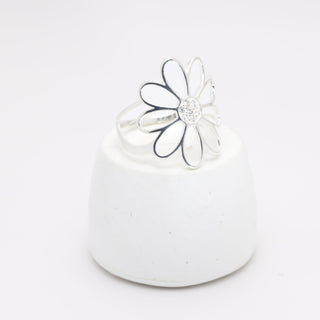 Anel Prata Flor