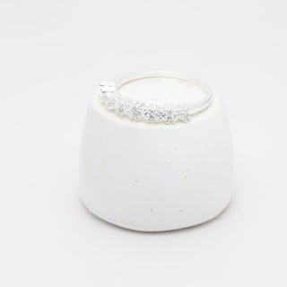 Anel Prata Zircônia