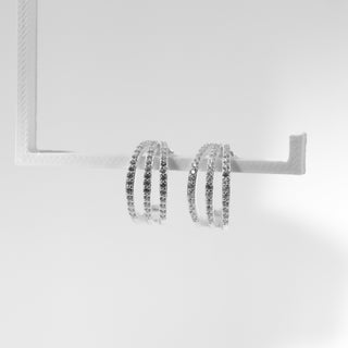 Argola Prata Zircônia