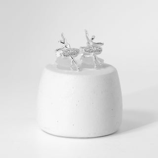 Brinco Prata Bailarina Zircônia