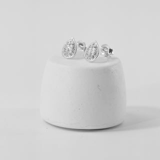 Brinco Prata Gota Zircônia