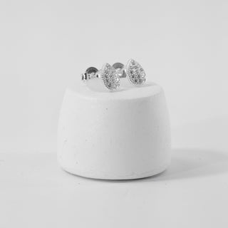 Brinco Prata Gota Zircônia