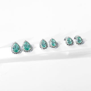 Brinco Prata Gota Zircônia