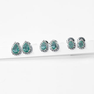 Brinco Prata Gota Zircônia