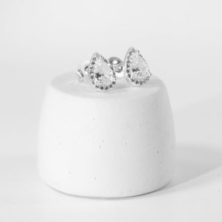 Brinco Prata Gota Zircônia
