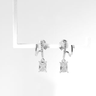 Brinco Prata Zircônia
