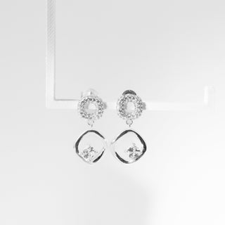 Brinco Prata Zirconia