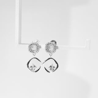 Brinco Prata Zirconia