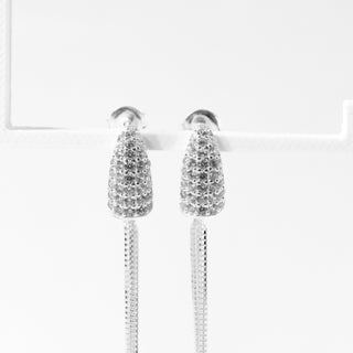 Brinco Prata Zircônia
