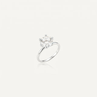 Anel Solitaire Prata