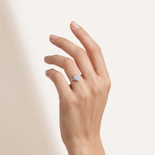 Anel Rosette Prata