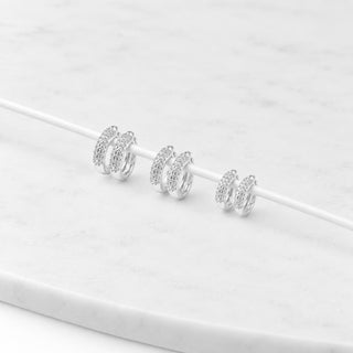 Trio de Argolas Allure Prata