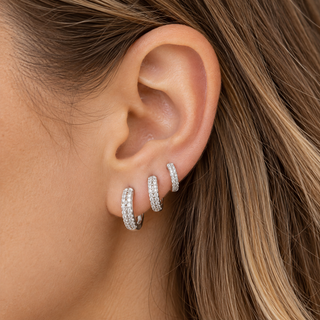 Trio de Argolas Allure Prata