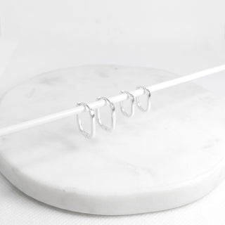 Duo de Argolas Delicate Prata