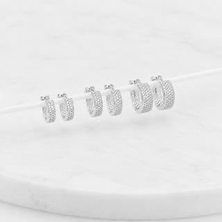 Trio de Argolas Classique Prata
