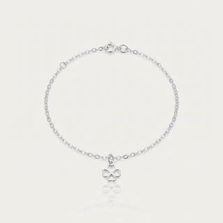Pulseira Trevo Encanto Prata — foto da peça