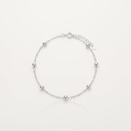 Pulseira Esferas Cintila Prata