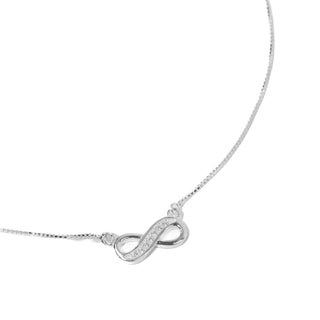 Colar Prata Infinito Zircônia