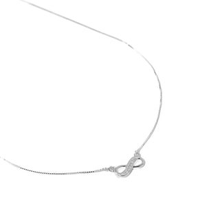 Colar Prata Infinito Zircônia