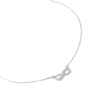 Colar Prata Infinito Zircônia