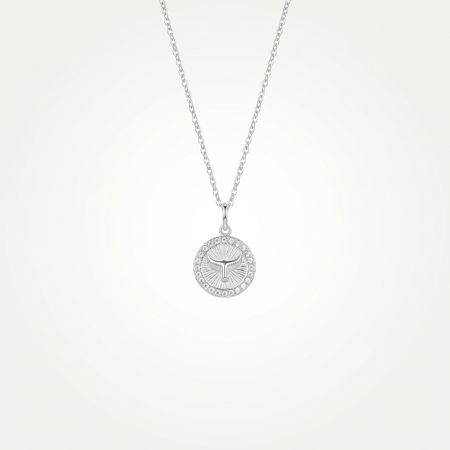 Pingente Medalha Celeste