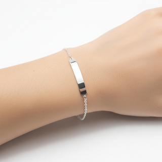 Pulseira Prata Placa