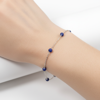 Pulseira Prata Safira